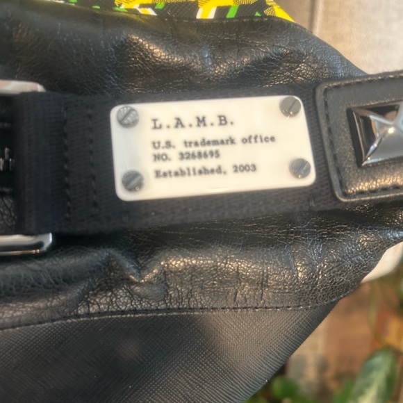 L.A.M.B. Black and Green Women's Bag. Brand New - Picture 4 of 5